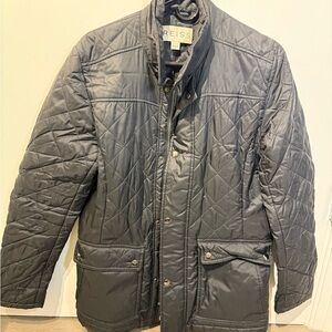 Reiss Black Quilted Puffer Jacket